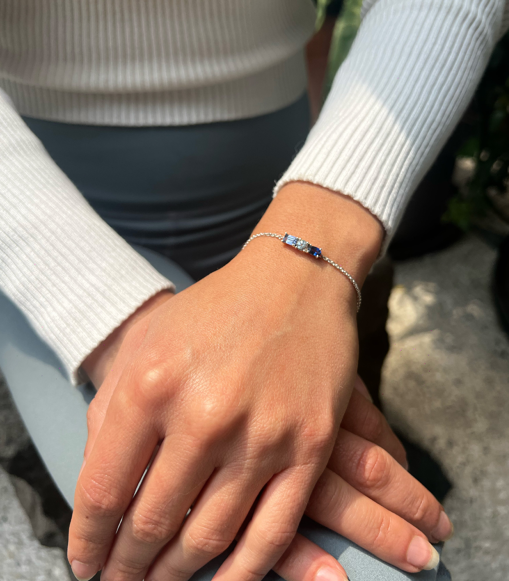 PULSERA 3 PIEDRAS
