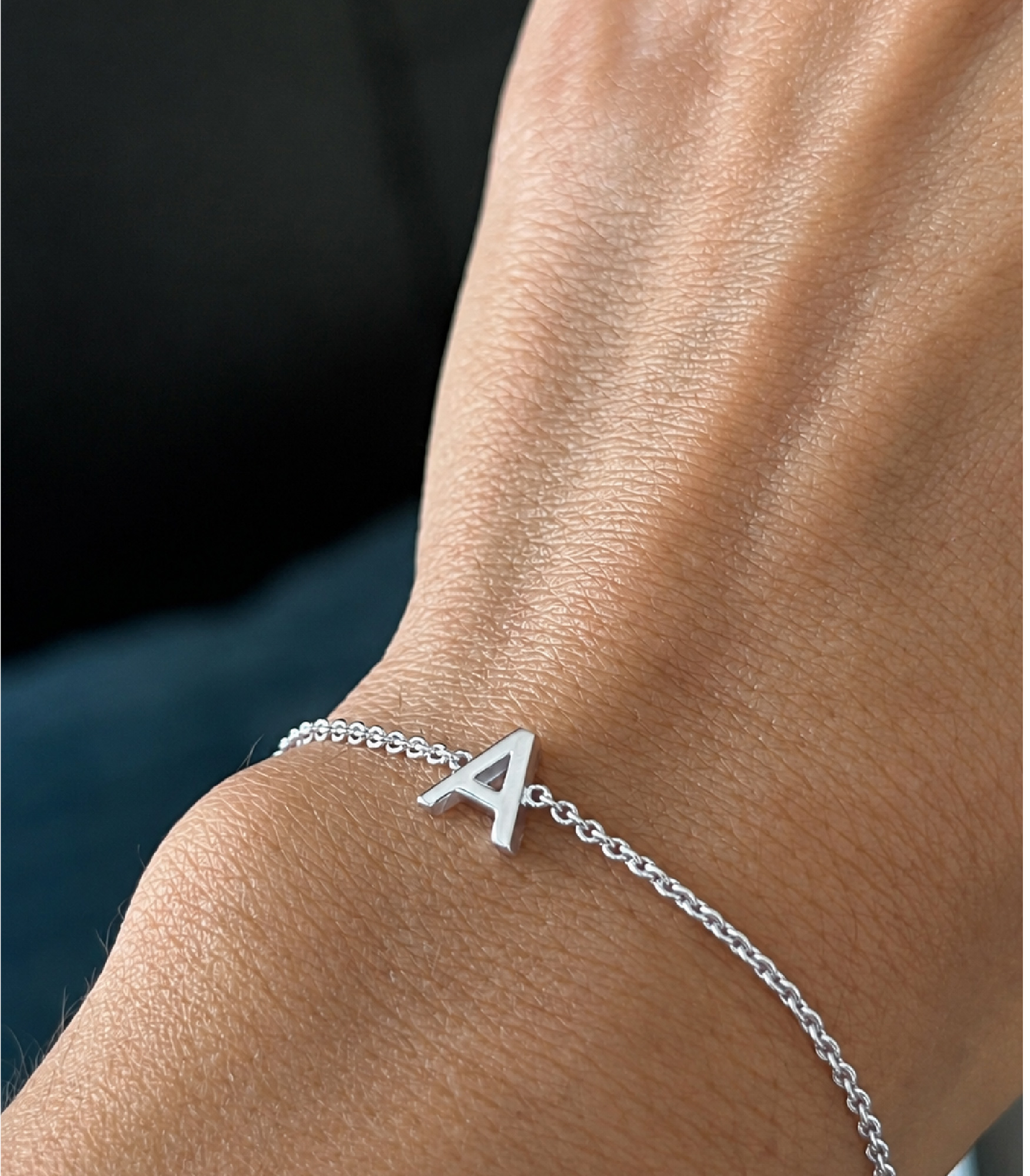 PULSERA INICIAL PLATA